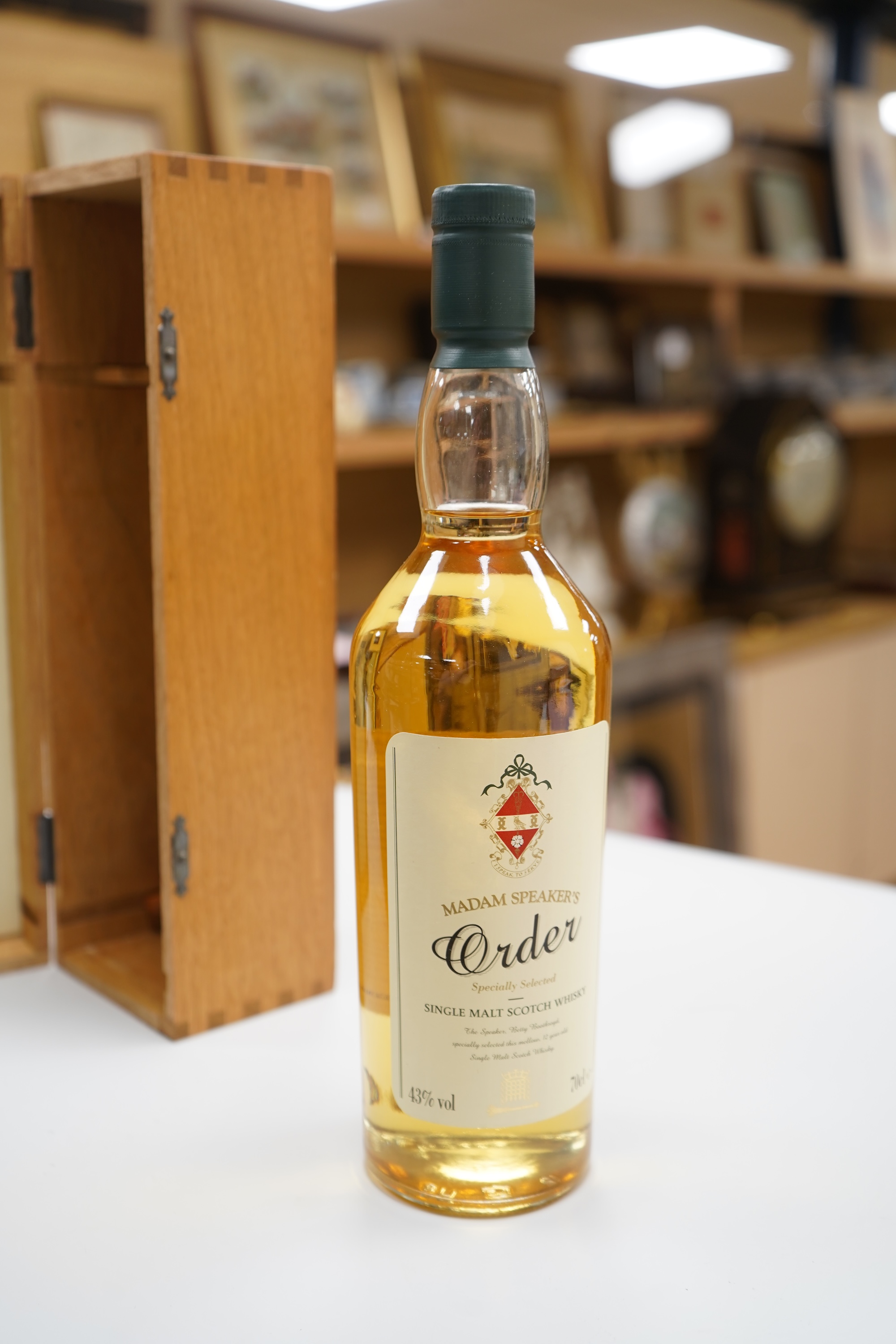 Houses of Parliament 'Madam Speaker's, single malt whisky, boxed